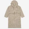 TEKLA Hooded Bath Robe - Kodiak Stripe