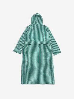 TEKLA Hooded Striped Bathrobe - Teal Green 7 TEKLA Hooded Striped Bathrobe - Teal Green -Home Decoration&Supplies TEKLA HOODED STRIPED BATHROBE TEAL GREEN SS24 GOODHOOD 2