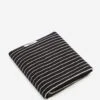 TEKLA Striped Bath Towel - Black Stripes