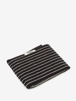 TEKLA Striped Hand Towel - Black Stripes