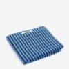 TEKLA Striped Hand Towel - Blue & Black Stripes -Home Decoration&Supplies TEKLA STRIPED HAND TOWEL BLUE BLACK STRIPES SS23 GOODHOOD