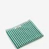 TEKLA Striped Hand Towel - Teal Green Stripes -Home Decoration&Supplies TEKLA STRIPED HAND TOWEL TEAL GREEN STRIPES SS24 GOODHOOD