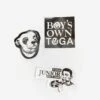 TOGA X Boys Own Stickers Set - White -Home Decoration&Supplies TOGA STICKERS SS24 GOODHOOD