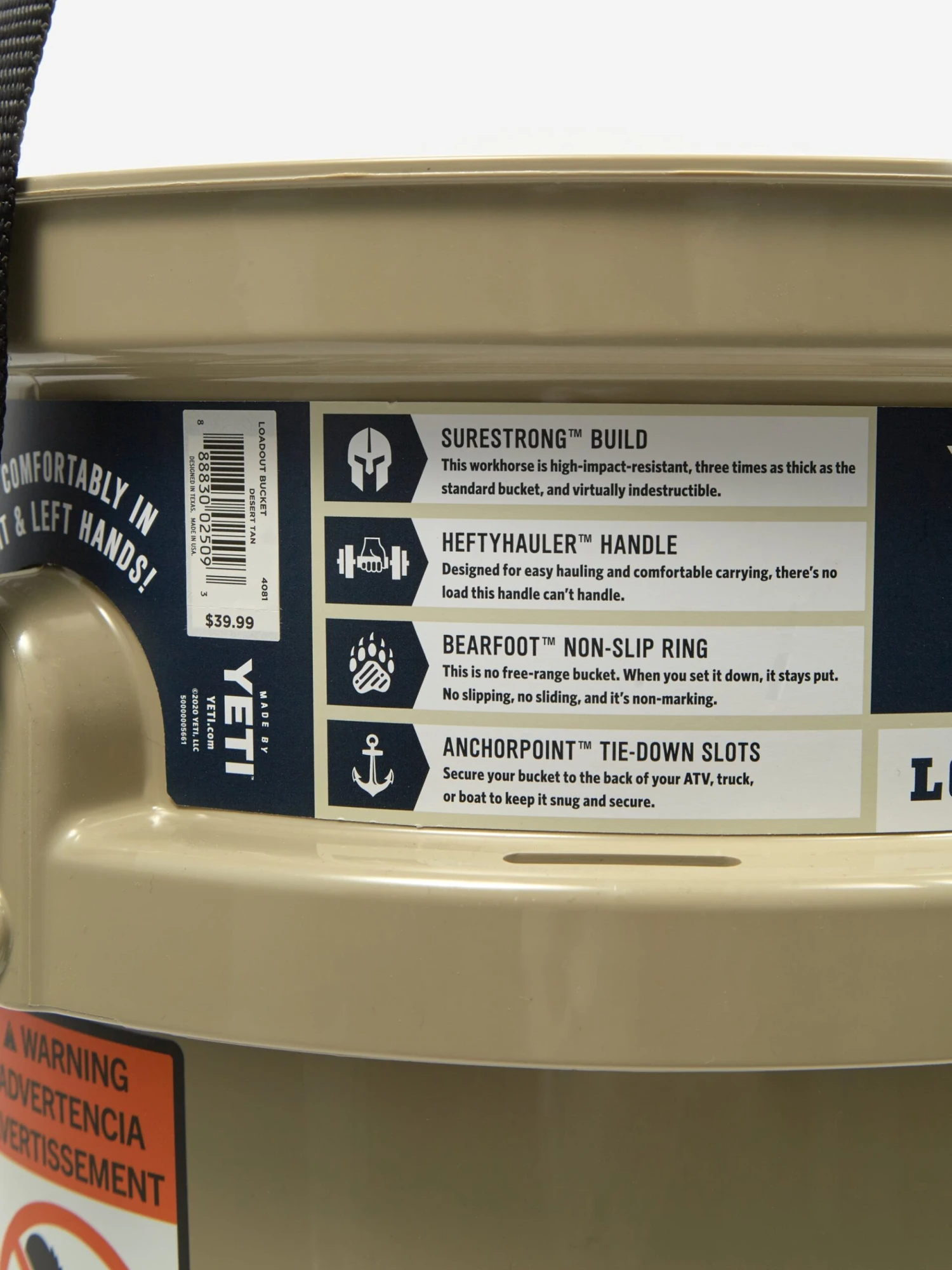 YETI Loadout Bucket - Tan 6 YETI Loadout Bucket - Tan - Image 4