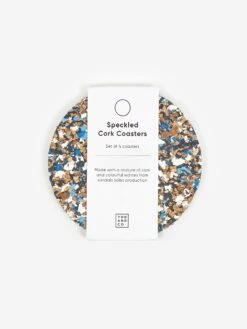 Yod And Co Speckled Cork Set Of 4 Drink Coasters - Blue -Home Decoration&Supplies YOD AND CO SPECKLED CORK SET OF 4 DRINK COASTERS BLUE SS22 GOODHOOD 166442 ccfb9094 8425 4dce ac13 7f12ef10ecf3