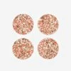 Yod And Co Speckled Cork Set Of 4 Drink Coasters - Red -Home Decoration&Supplies YOD AND CO SPECKLED CORK SET OF 4 DRINK COASTERS RED SS22 GOODHOOD 166436